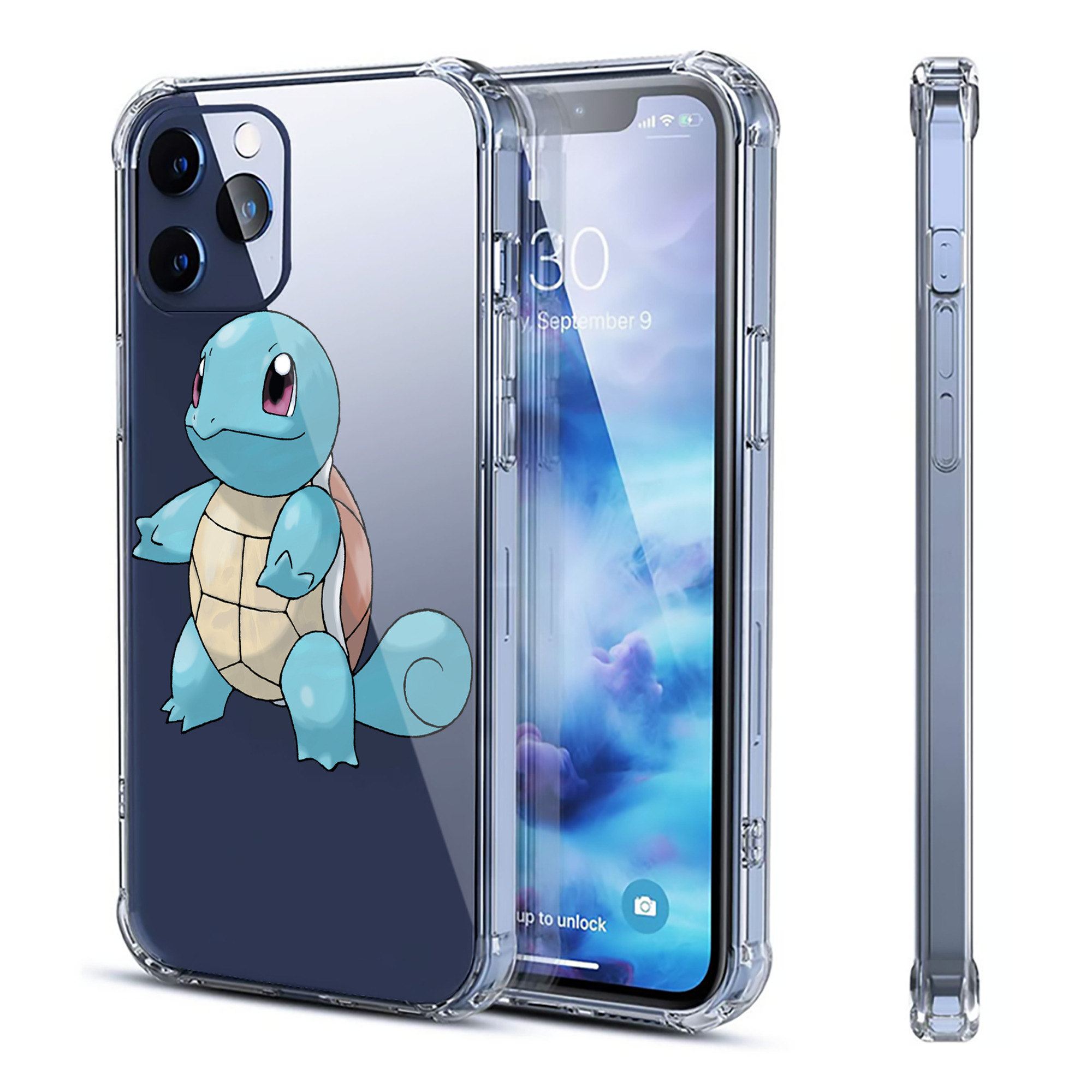 （画像用） ポケットモンスター Pokémon 【iPhone 12シリーズ対応】透明スマホケース（クリアソフトケース）